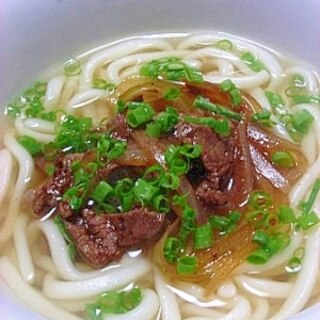 歯ごたえのある　肉うどん